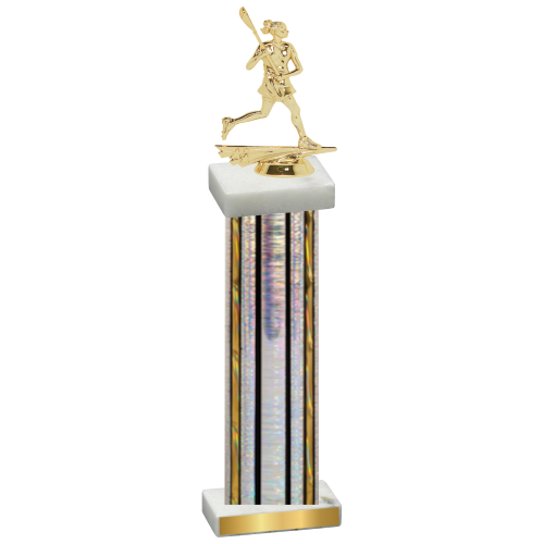 Single Silver Glacier Lacrosse Trophy