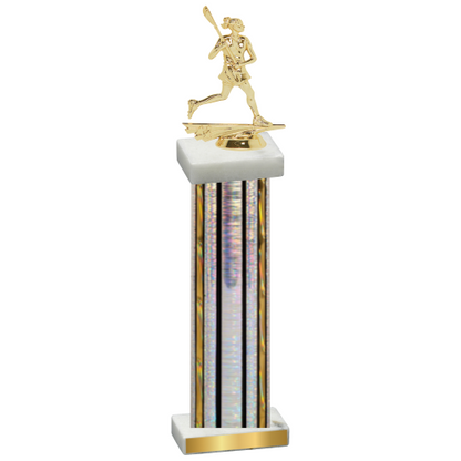 Single Silver Glacier Lacrosse Trophy