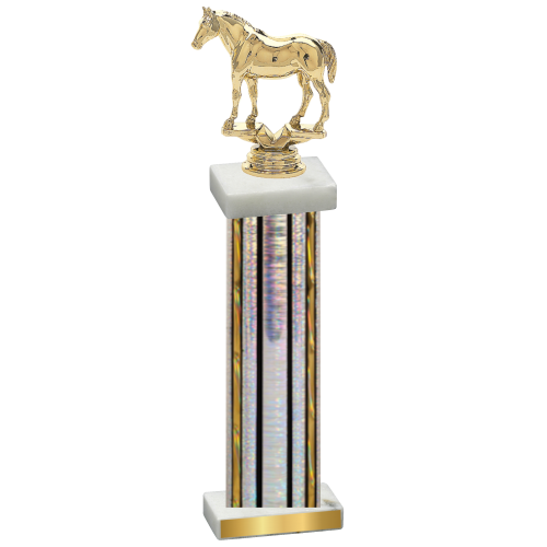 Single Silver Glacier Horses Trophy