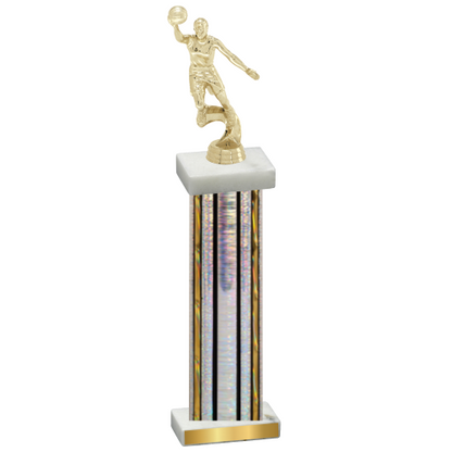 Single Silver Glacier Basketball Trophy