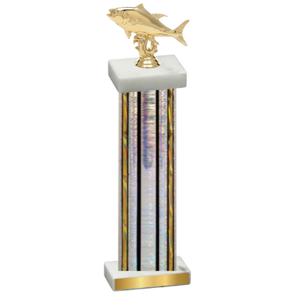 Single Silver Glacier Fishing Trophy