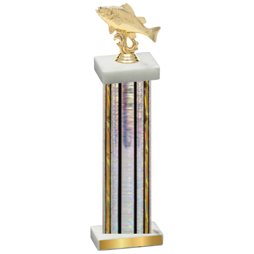 Single Silver Glacier Fishing Trophy