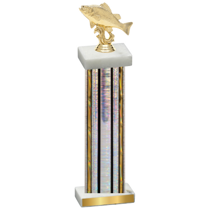 Single Silver Glacier Fishing Trophy