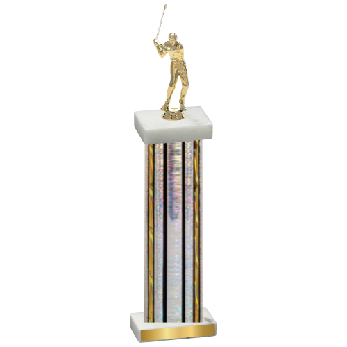 Single Silver Glacier Golf Trophy