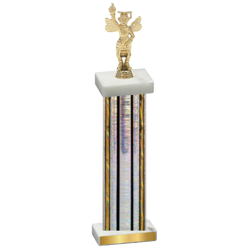 Single Silver Glacier Academics Trophy