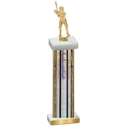 Single Silver Glacier Baseball Trophy