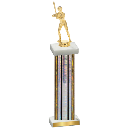 Single Silver Glacier Softball Trophy