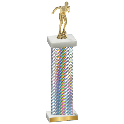 Single Silver Carbon Fiber Swimming Trophy