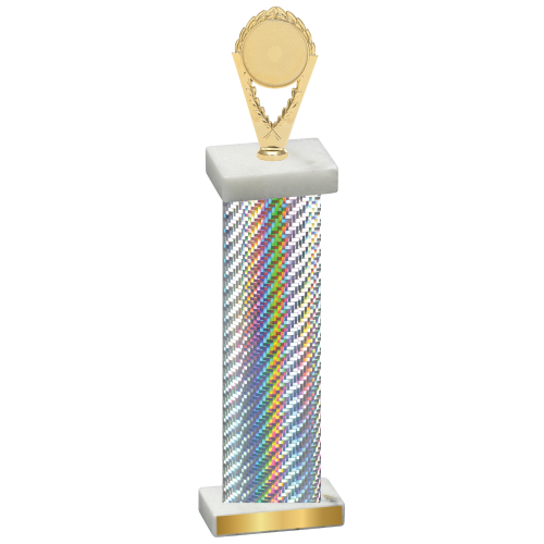 Single Silver Carbon Fiber Insert Trophy