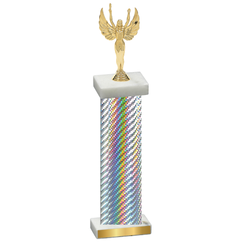 Single Silver Carbon Fiber Victory Trophy