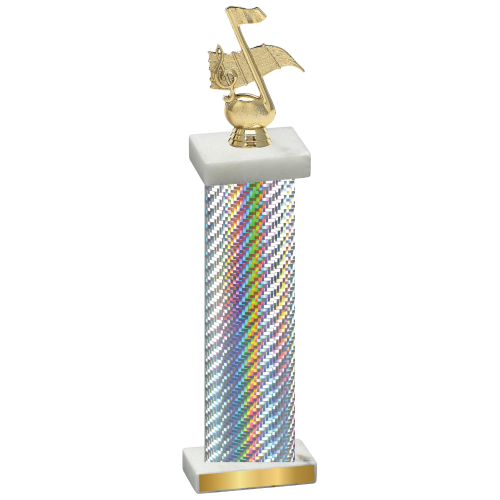 Single Silver Carbon Fiber Music Trophy