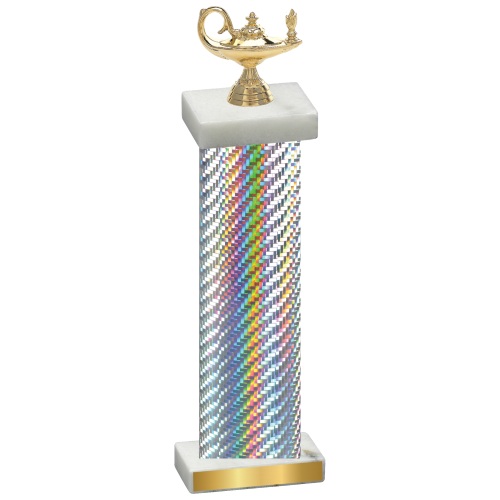 Single Silver Carbon Fiber Academics Trophy