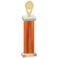 Single Orange Carbon Fiber Insert Trophy