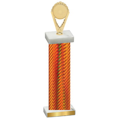 Single Orange Carbon Fiber Insert Trophy