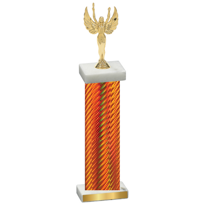 Single Orange Carbon Fiber Victory Trophy