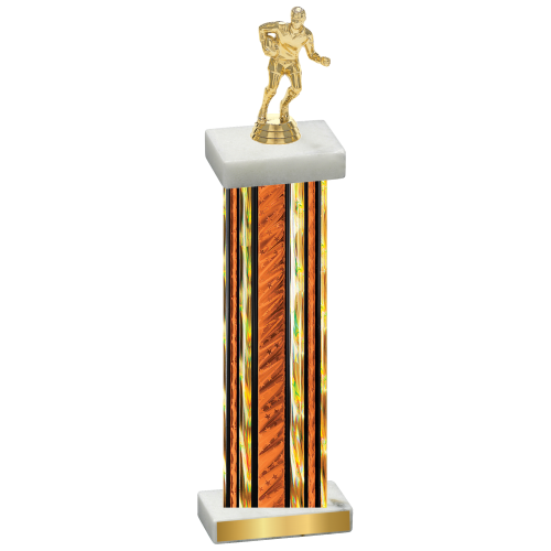 Single Orange Glacier Rugby Trophy