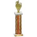 Single Orange Glacier Rugby Trophy