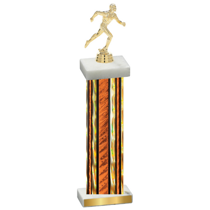 Single Orange Glacier Running Trophy