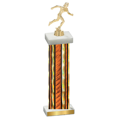 Single Orange Glacier Running Trophy