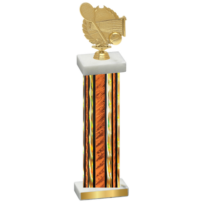 Single Orange Glacier Tennis Trophy