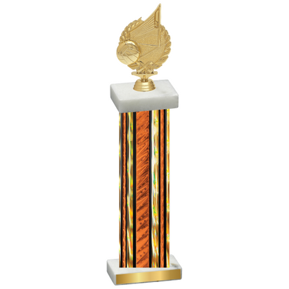 Single Orange Glacier Volleyball Trophy