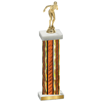 Single Orange Glacier Tennis Trophy