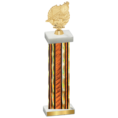 Single Orange Glacier Swimming Trophy