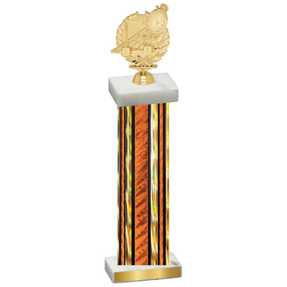 Single Orange Glacier Swimming Trophy