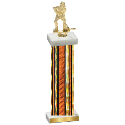 Single Orange Glacier Hockey Trophy