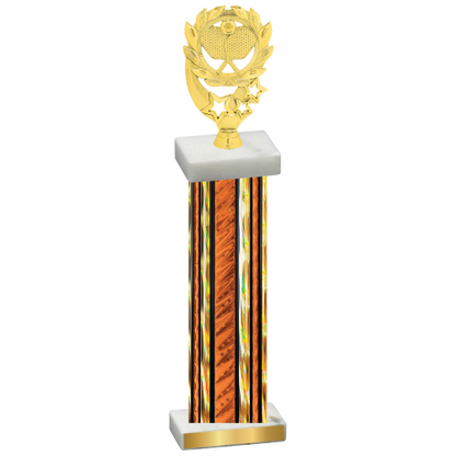 Single Orange Glacier Pickleball Trophy