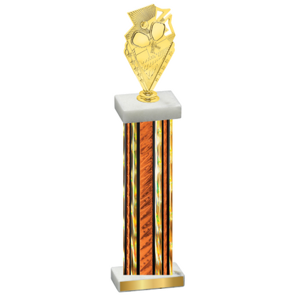 Single Orange Glacier Pickleball Trophy