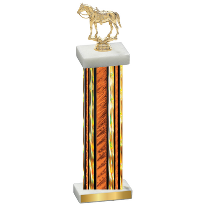 Single Orange Glacier Horses Trophy