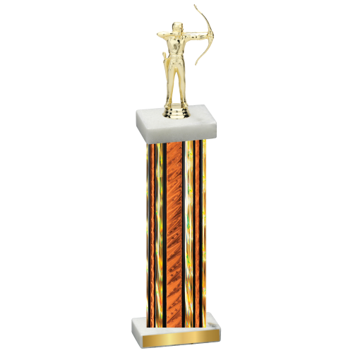 Single Orange Glacier Archery Trophy