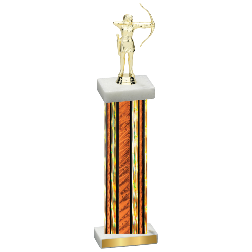 Single Orange Glacier Archery Trophy