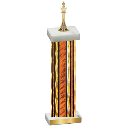 Single Orange Glacier Chess Trophy