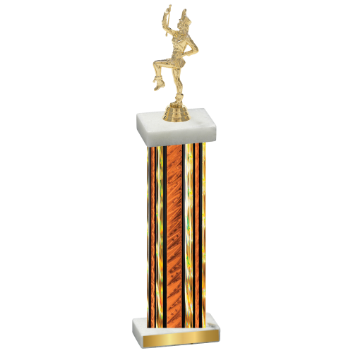 Single Orange Glacier Majorette Trophy