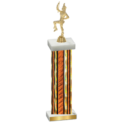 Single Orange Glacier Majorette Trophy