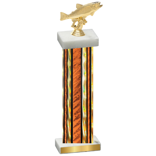 Single Orange Glacier Fishing Trophy