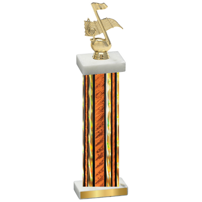 Single Orange Glacier Music Trophy