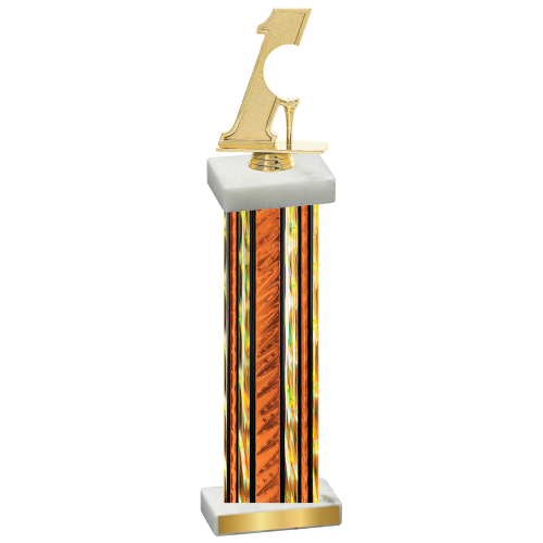 Single Orange Glacier Golf Trophy