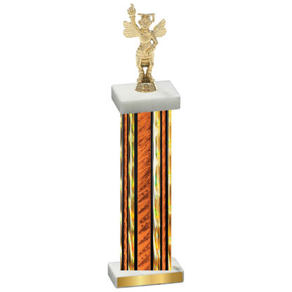 Single Orange Glacier Academics Trophy