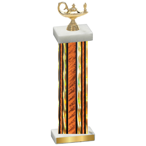 Single Orange Glacier Academics Trophy