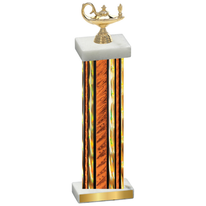 Single Orange Glacier Academics Trophy