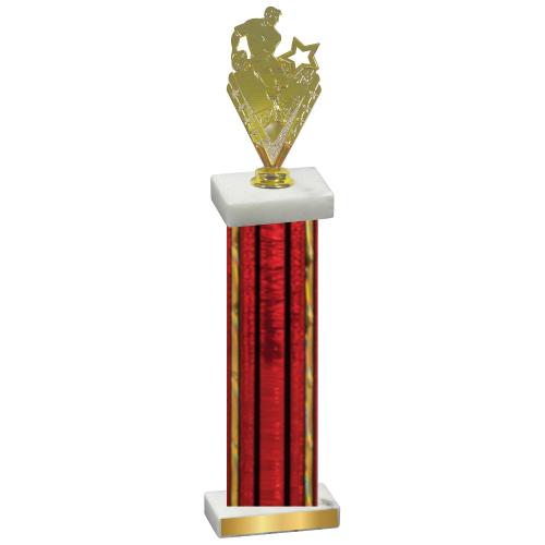 Single Red Glacier Rugby Trophy