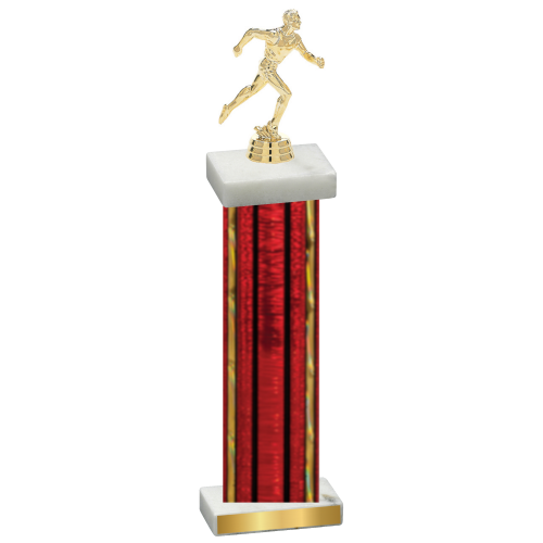 Single Red Glacier Running Trophy