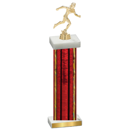 Single Red Glacier Running Trophy