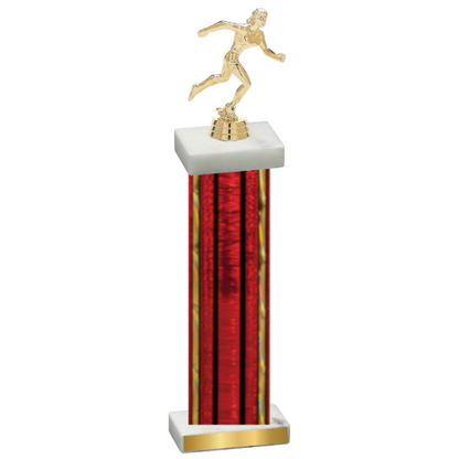 Single Red Glacier Running Trophy