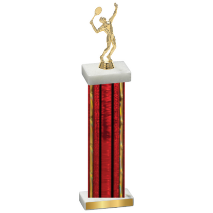 Single Red Glacier Tennis Trophy