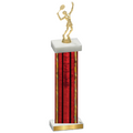 Single Red Glacier Tennis Trophy