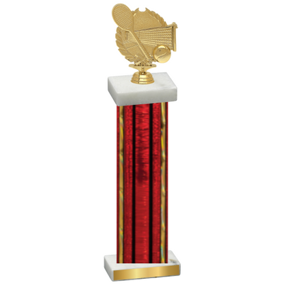 Single Red Glacier Tennis Trophy